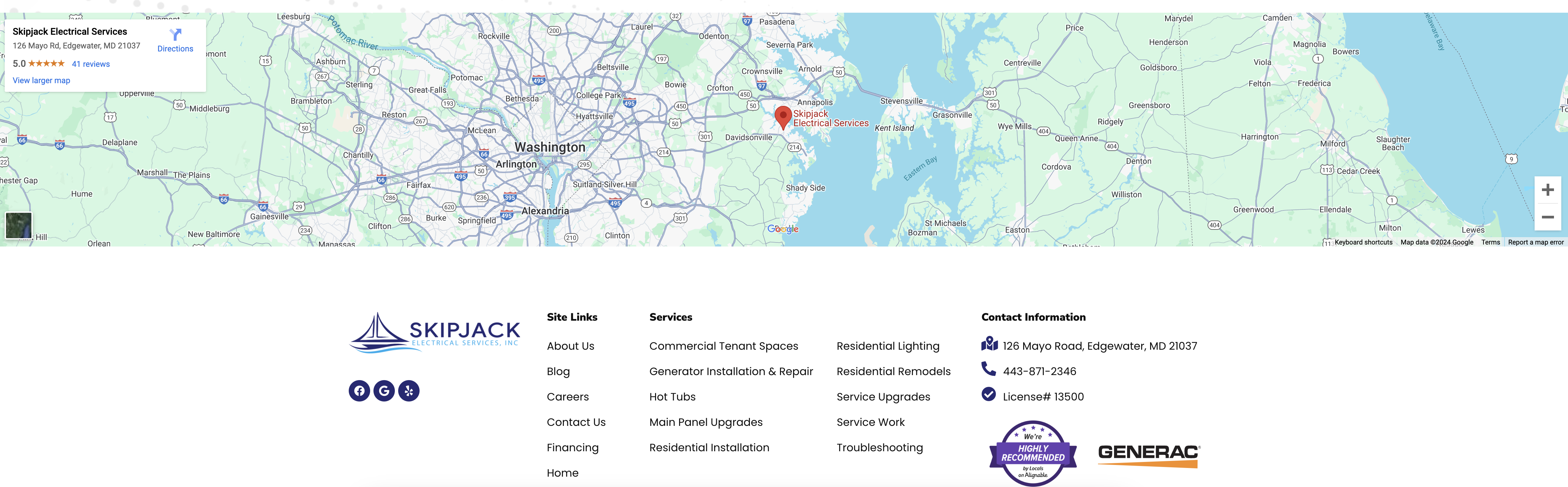 GBP Map Embed Bottom Website